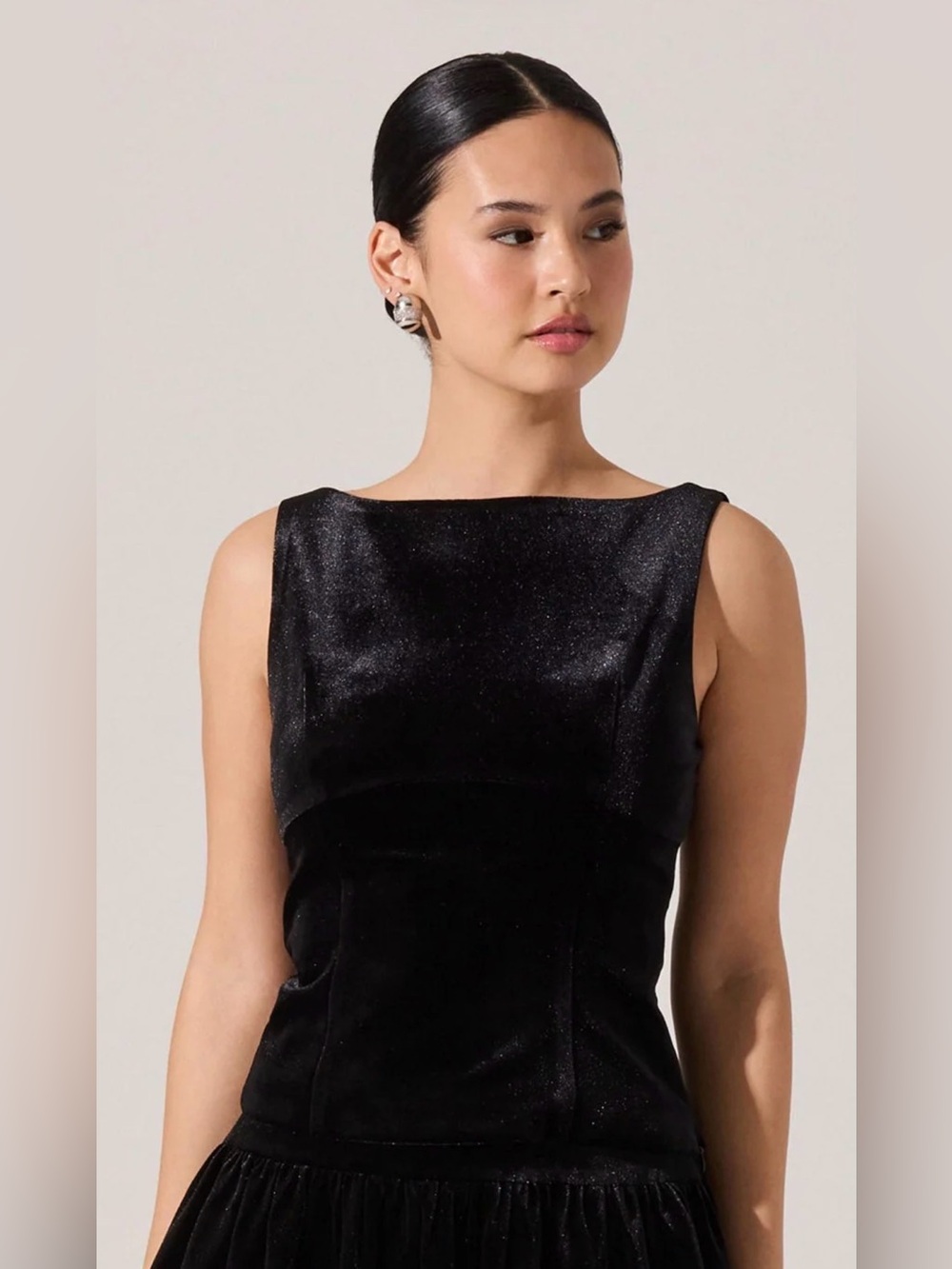 🆕 ASTR The Label | Jinnie Velvet Boat Neck Top